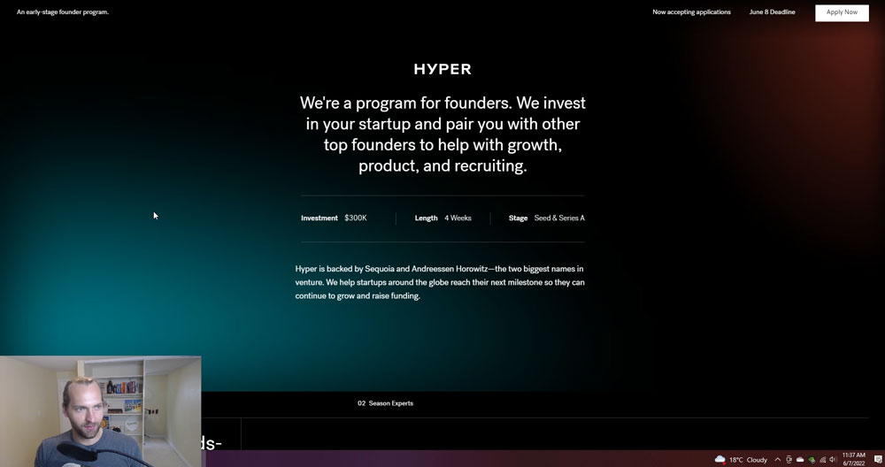 Hyper Early-Stage Founder Program (Backed by Sequoia & Andreessen Horowitz)